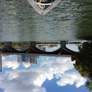kayak in lady bird lake in austin texas